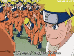 Kage bunshin no jutsiu Naruto Refernce